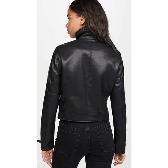 BLANK DENIM MOTO JACKET - Picture 4 of 15